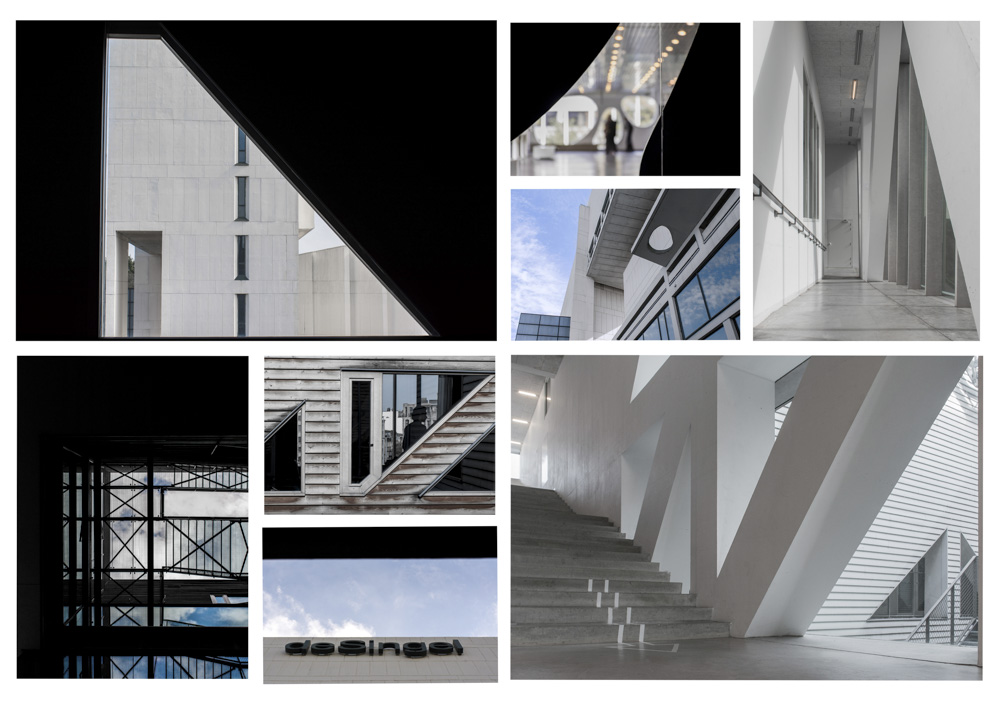 Verzameling beelden architectuur opdracht de singel, te Antwerpen.